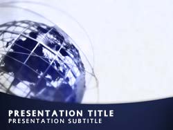 World Globe Title Master slide design