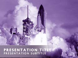 Space Travel Title Master slide design