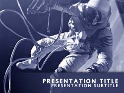Astronaut Title Master slide design