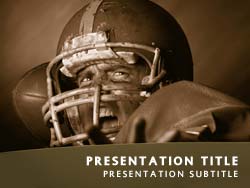 Football Quarterback Title Master slide design