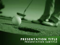 Perfect Golf Putt Title Master slide design