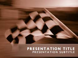 Chequered Flag Title Master slide design