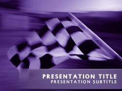 Chequered Flag Title Master slide design