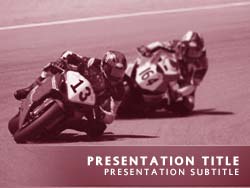 Motorcycle Race Title Master slide design