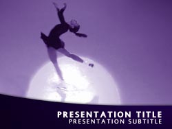 Ice Skater Title Master slide design