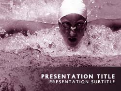 Swimming Title Master slide design