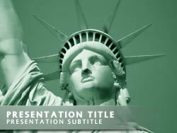 Statue of Liberty USA powerpoint template
Title master powerpoint slide design