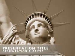 Statue of Liberty USA powerpoint template
Title master powerpoint slide design
