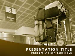 Suitcases At The Airport powerpoint template
Title master powerpoint slide design