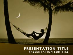 Tropical Paradise Title Master slide design