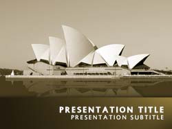 Sydney Opera House Australia Title Master slide design