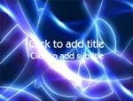 The Blue Lightning video background for PowerPoint