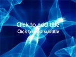 The Electric Blue Lightning video background for PowerPoint