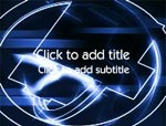 The Electric Blue Shapes video background for PowerPoint