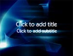 The Electrified Blue Glass video background for PowerPoint