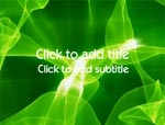 The Electric Green Lightning video background for PowerPoint