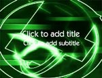 The Electric Green Shapes video background for PowerPoint