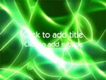 The Green Lightning video background for PowerPoint