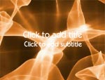 The Electric Orange Lightning video background for PowerPoint