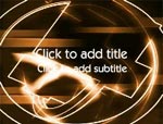 The Electric Orange Shapes video background for PowerPoint