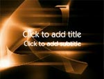 The Electrified Orange Glass video background for PowerPoint