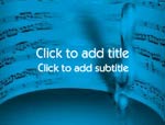 The Sheet Music video background for PowerPoint