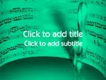 The Sheet Music video background for PowerPoint