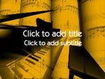 The Piano video background for PowerPoint