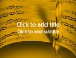The Sheet Music video background for PowerPoint