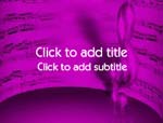 The Sheet Music video background for PowerPoint