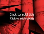 The Piano video background for PowerPoint