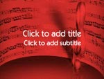 The Sheet Music video background for PowerPoint