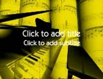 The Piano video background for PowerPoint