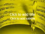 The Sheet Music video background for PowerPoint