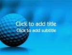 The Golf video background for PowerPoint