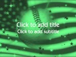 The Baseball video background for PowerPoint
