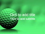 The Golf video background for PowerPoint