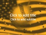 The Baseball video background for PowerPoint