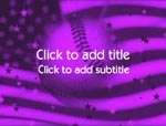 The Baseball video background for PowerPoint