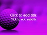 The Golf video background for PowerPoint