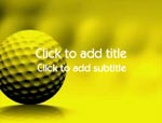 The Golf video background for PowerPoint