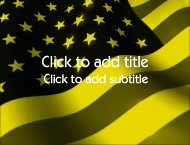 The Stars & Stripes video background for PowerPoint