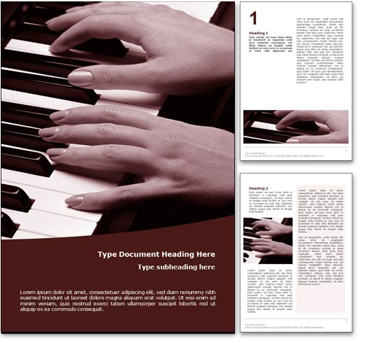 Classical Music word template document