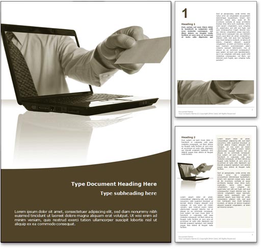 Online Business word template document