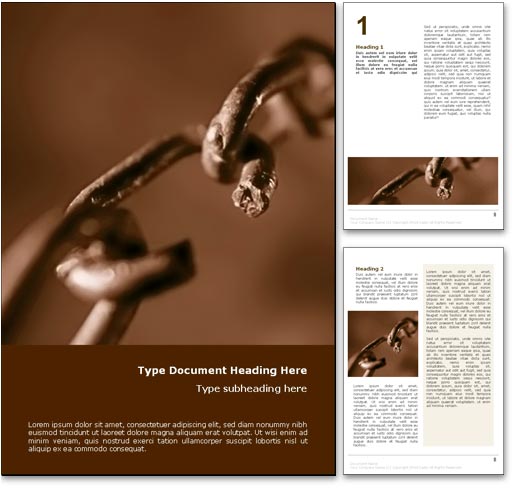 Breaking the Chains word template document