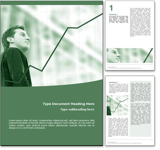 Financial Growth word template document