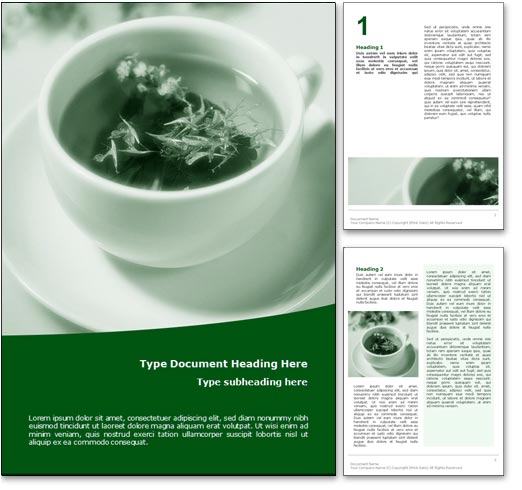 Herbal Tea word template document