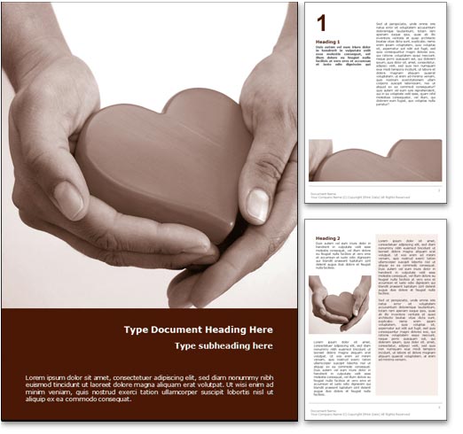 Healthy Heart word template document
