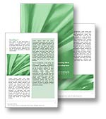 Abstract Leaves Word Template