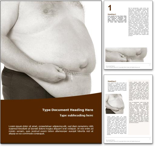 Obesity word template document